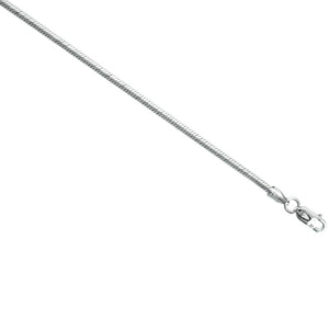 Sterling Silver 2.5mm 7' Very Thick Snake Bracelet
