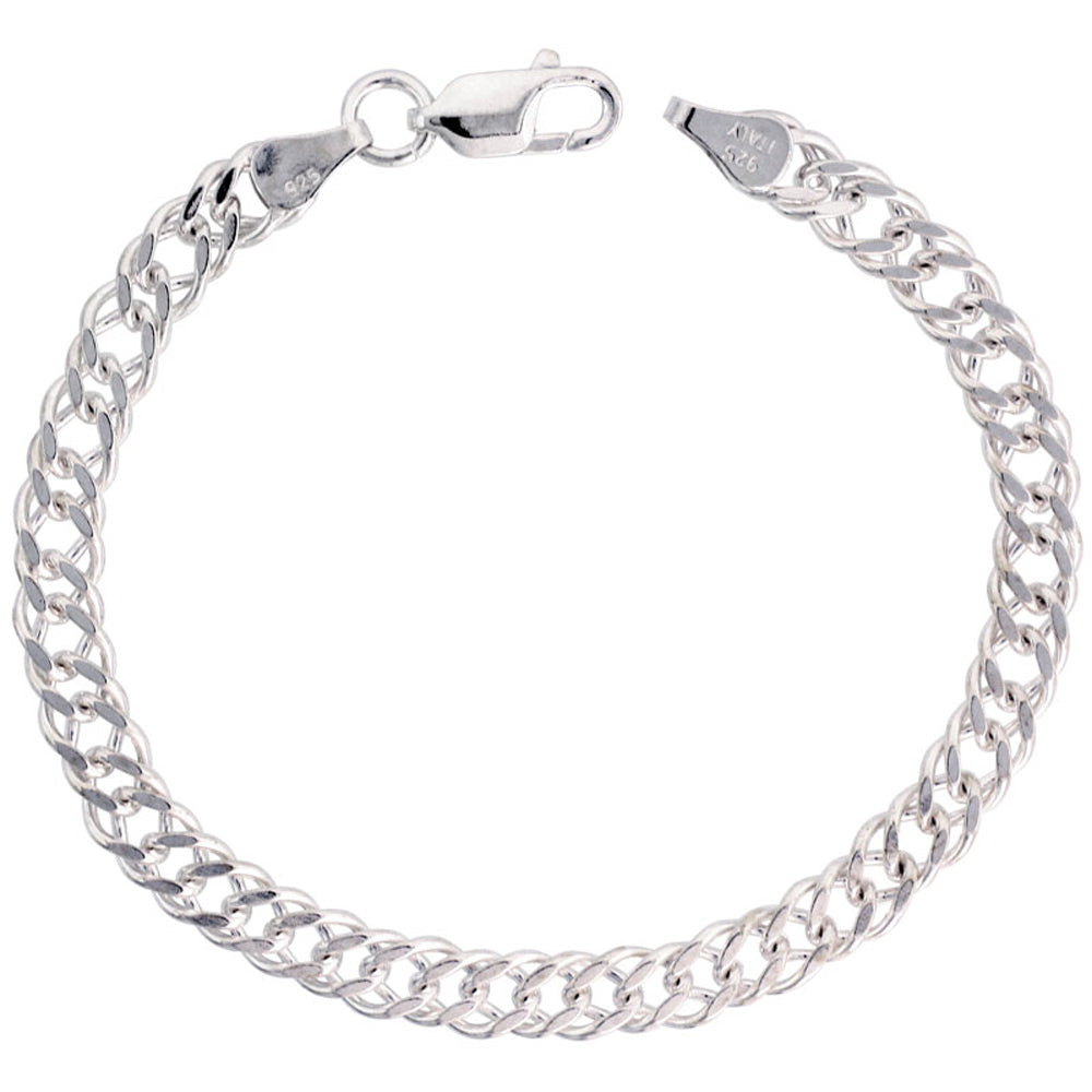 5.5mm Sterling Silver 20' Rombo Double Link Chain