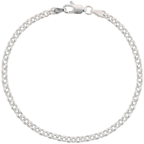 Sterling Silver Italian Rolo Chain Necklace / Bracelet 3.5mm