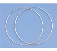 Load image into Gallery viewer, Sterling Silver Continuous Hoop Earrings 1.5 mm