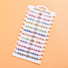 Load image into Gallery viewer, 12 PCS Multicolor Hamsa Hand bracelet