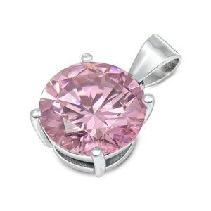 .925 Sterling Silver Pendant W/ CZ