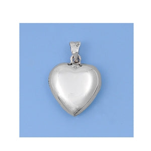 .925 Sterling Silver Heart Pendant