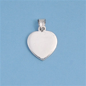 .925 Sterling Silver Heart Pendant