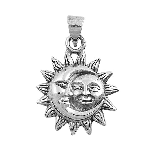 .925 Sterling Silver Pain Eclipse Pendant