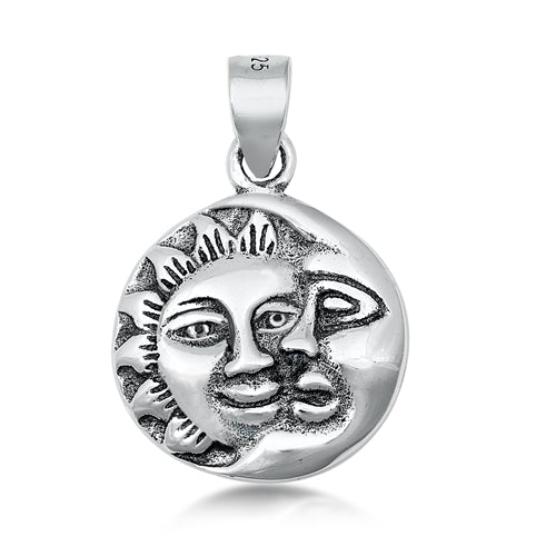 .925 Sterling Silver Eclipse Pendant
