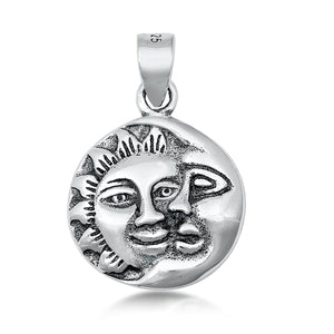 .925 Sterling Silver Eclipse Pendant