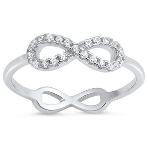 .925 Sterling Silver Infinity Ring