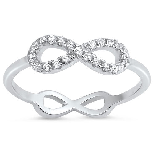 .925 Sterling Silver Infinity Ring