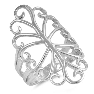 .925 Sterling Silver Swings Ring