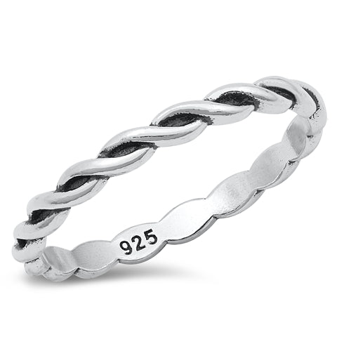 .925 Sterling Silver Swirl Baby Ring