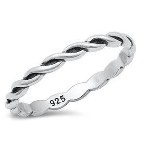 .925 Sterling Silver Swirl Baby Ring