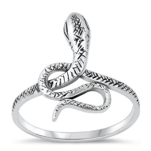 .925 Sterling Silver Snake Ring