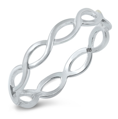 .925 Sterling Silver Braid Ring