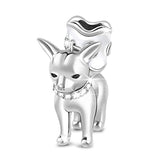 925 Sterling Silver Charm Fit for Animals Lover chihuahua