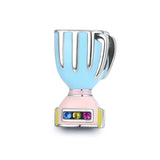 925 Sterling Silver Colorful Juicer Charm For DIY Bracelet